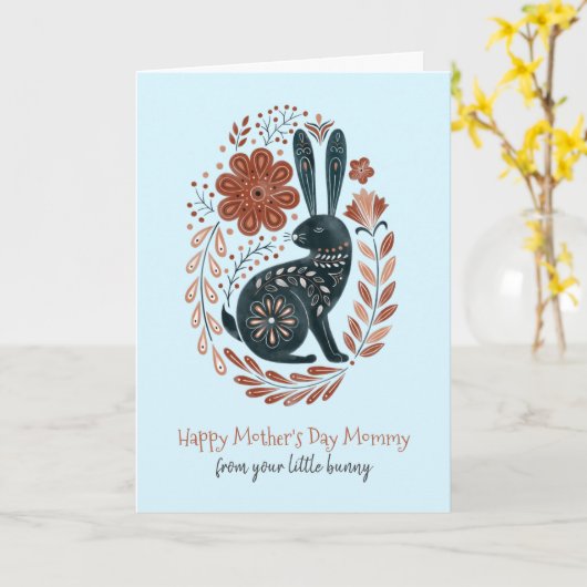 Happy Moederdag mama Kaart (Gele Bloem)