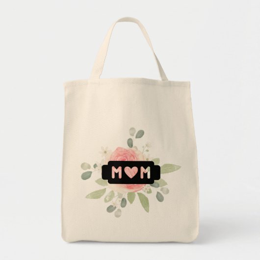 Happy moederdag mama l Cute floral Tote Bag (Voorkant)