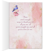 Happy Moederdag mama moeder Bluebird Art (Binnen (Rechts))