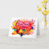 Happy Moederdag (mama's)_Kaart Kaart (Gele Bloem)