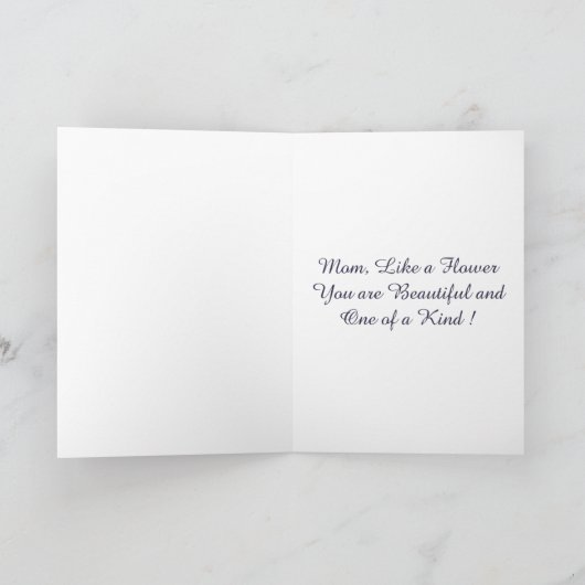 Happy Moederdag Marigold Flower Kaart (Binnen)