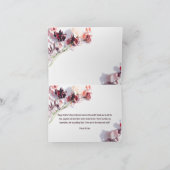 Happy Moederdag | Maroon Flowers Kaart (Binnen)