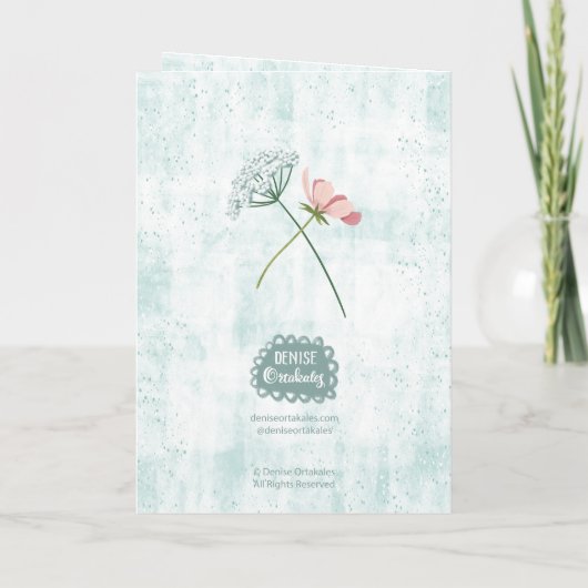 Happy Moederdag Meadow Flowers Kaart (Achterkant)