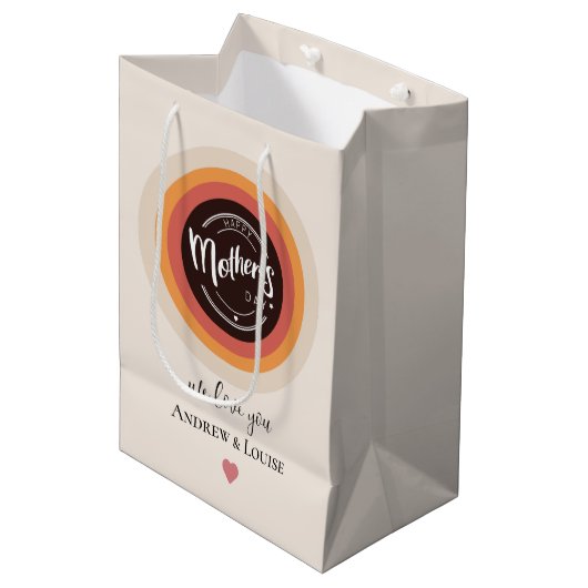 Happy moederdag medium cadeauzakje (Voorkant Gekanteld)