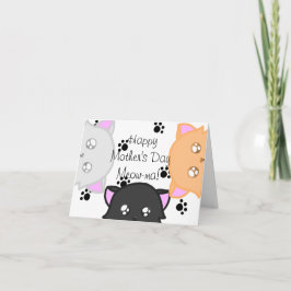 Happy Moederdag Meow-ma Kaart