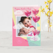 Happy Moederdag met aangepaste Sjabloon fotokaart (Gele Bloem)