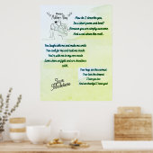 Happy Moederdag met een origineel gedicht Poster (Keuken)