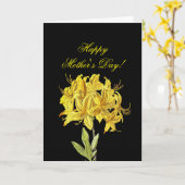 Happy moederdag met gele bloemen kaart (Gele Bloem)