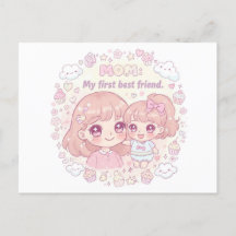 Happy Moederdag met leuke anime design