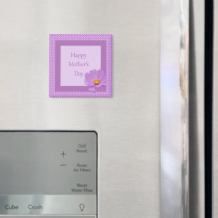 Happy Moederdag met lichte Paarse ventilator Magneet
