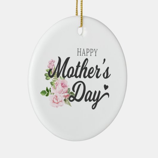 Happy Moederdag met roze rozen | ORNAMENT (Rechts)