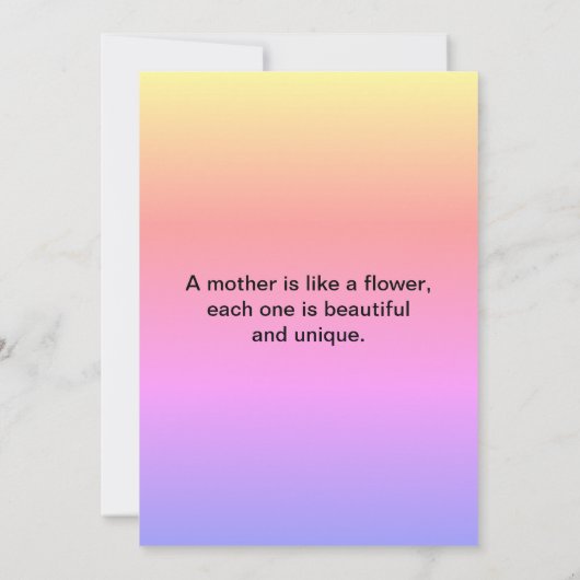 Happy Moederdag met roze ventilator Kaart (Achterkant)