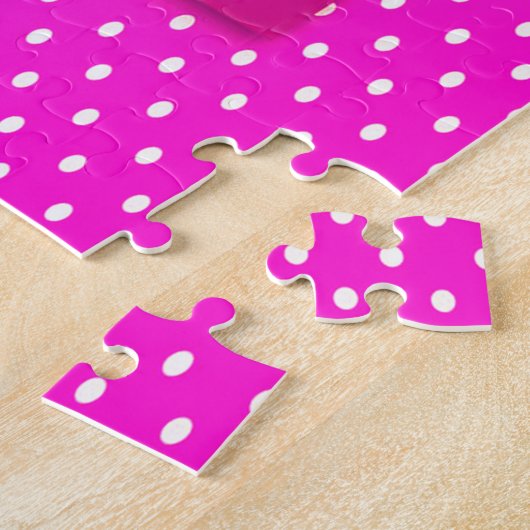 Happy Moederdag met roze ventilator Legpuzzel (Zijkant)