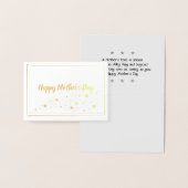 Happy Moederdag met sterren Goudolie Kaart (Display)