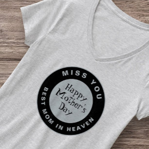 Happy Moederdag Miss You Heaven  Retro T-shirt