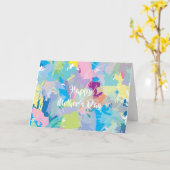 Happy Moederdag ❤️ Modern Abstracte Kaart (Gele Bloem)