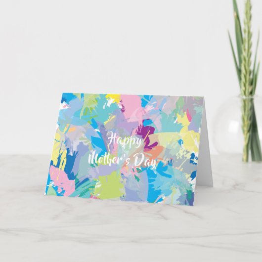 Happy Moederdag ❤️ Modern Abstracte Kaart (Voorkant)