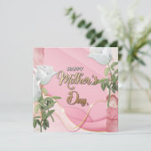 Happy Moederdag modern floral Feestdagenkaart (Staand voorkant)