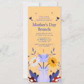 Happy Moederdag Modern Flowers Floral Botanical Kaart (Voorkant)