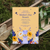 Happy Moederdag Modern Flowers Floral Botanical Kaart