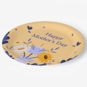 Happy Moederdag Modern Flowers Floral Botanical Papieren Bordje (Gekanteld)