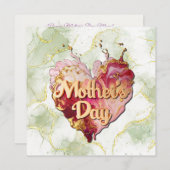 Happy Moederdag modern Holiday Kaart (Voorkant / Achterkant)
