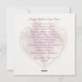 Happy Moederdag modern Holiday Kaart (Achterkant)