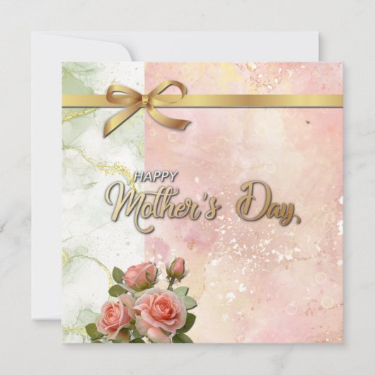 Happy Moederdag modern Holiday Kaart (Voorkant)