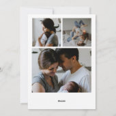 Happy moederdag modern minimalistisch fotocollage feestdagenkaart (Achterkant)