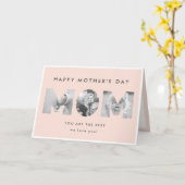 Happy Moederdag Modern minimalistische aangepaste Kaart (Gele Bloem)