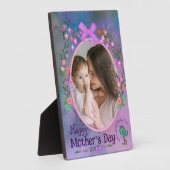 Happy Moederdag | Moeder & Baby-fotokaart Fotoplaat (Zijkant)