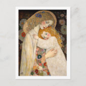 Happy Moederdag moeder en dochter schilderen Briefkaart (Voorkant)