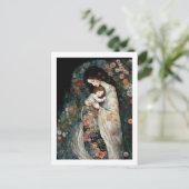 Happy Moederdag moeder en kind schilderen Briefkaart (Staand voorkant)