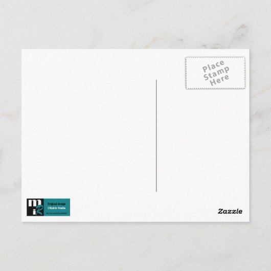 Happy Moederdag moeder en kind schilderen Briefkaart (Achterkant)