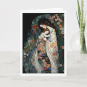 Happy Moederdag moeder en kind schilderen Kaart (Voorkant)