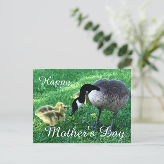 Happy Moederdag - Moeder Goose Briefkaart (Staand voorkant)