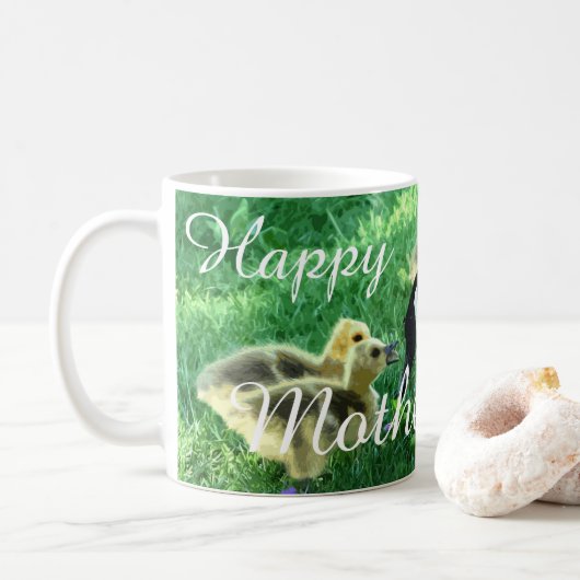 Happy Moederdag - Moeder Goose Koffiemok (Met donut)