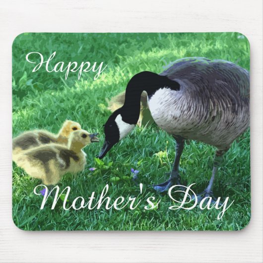Happy Moederdag - Moeder Goose Muismat (Voorkant)