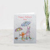 Happy Moederdag Moeder/Kind Bedankkaart (Voorkant)