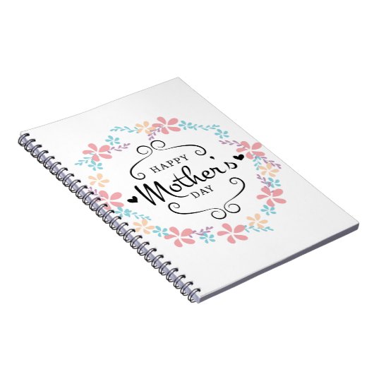 Happy Moederdag, Moederdag Gift Notitieboek (Rechterzijde)