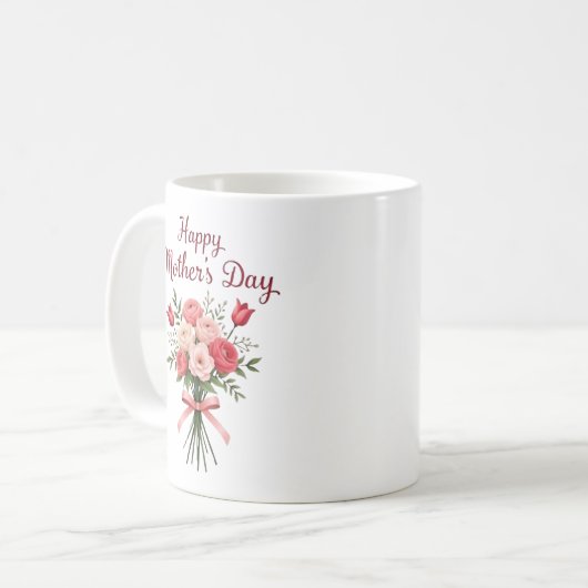 Happy Moederdag Mok - cadeau voor mama (Voorkant links)