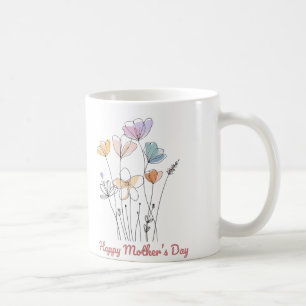 Happy Moederdag Mok – een prachtig bloemencadeau
