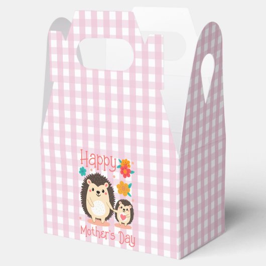 Happy Moederdag Mom en Baby Hedgehog Bedankdoosjes (Geopend)