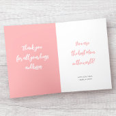 Happy Moederdag Mom Foto Schattige Hart Koraal Roz Kaart