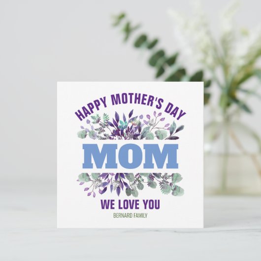 HAPPY MOEDERDAG MOM GEPERSONALISEERD GIFT (Staand voorkant)