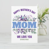 HAPPY MOEDERDAG MOM GEPERSONALISEERD GIFT KAART (Staand voorkant)