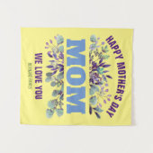 HAPPY MOEDERDAG MOM GEPERSONALISEERD GIFT WANDKLEED (Voorkant (horizontaal))
