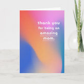 Happy Moederdag MOM Moderne Abstracte foto Feestdagen Kaart (Voorkant)