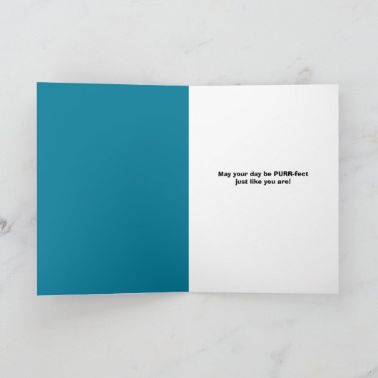 Happy Moederdag Mom Schattige Cat in Flower Pet Feestdagen Kaart (Binnen)