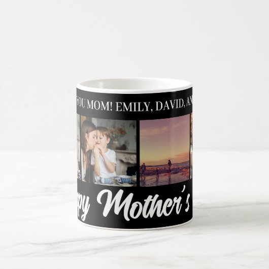 Happy Moederdag Mom Wit Fotorooster Koffie Mok (Center)